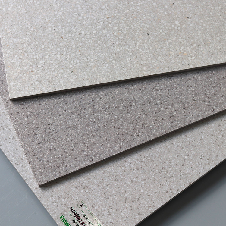 teja rústica blanca del terrazo de la porcelana de los 60x60cm que suela Gray Small Pots Anti Skid