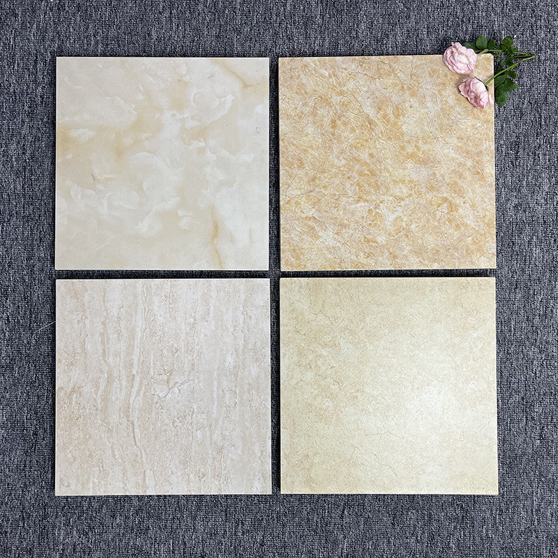 El diseño moderno del piso esmaltó la porcelana anaranjada clara los 30x30cm del cuarto de baño de las baldosas cerámicas