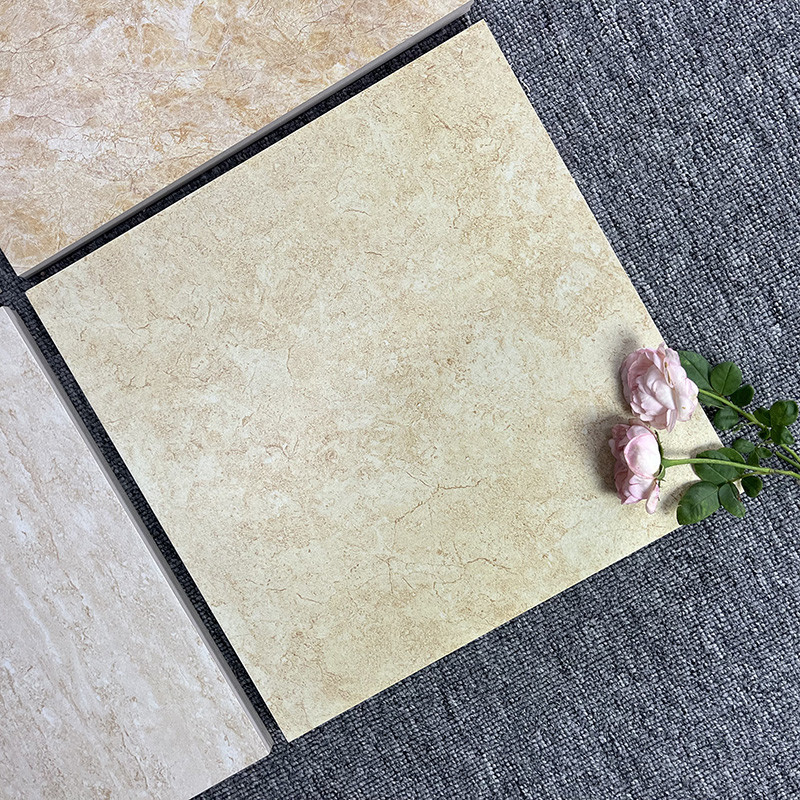 El diseño moderno del piso esmaltó la porcelana anaranjada clara los 30x30cm del cuarto de baño de las baldosas cerámicas