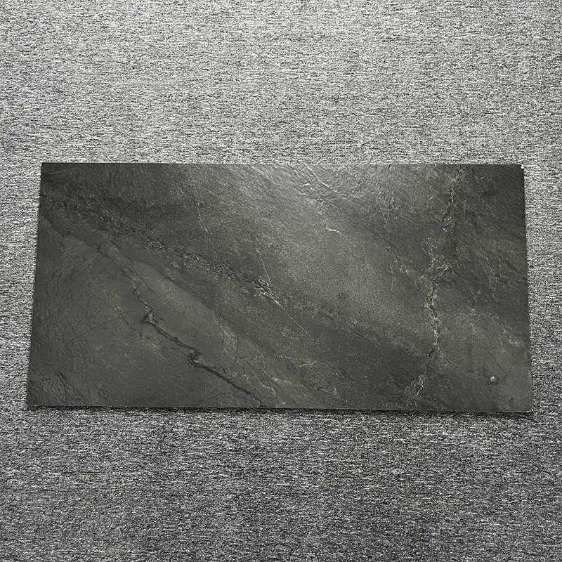 No deslice a Matt 60 x 120 esmaltó las baldosas cerámicas Grey For Living Room Floor oscuro rústico