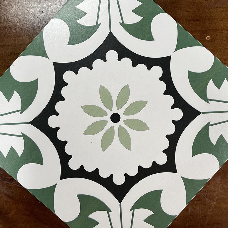 La pared de la cocina pintó la teja floral de la porcelana, tejas interiores al aire libre del estampado de plores del piso