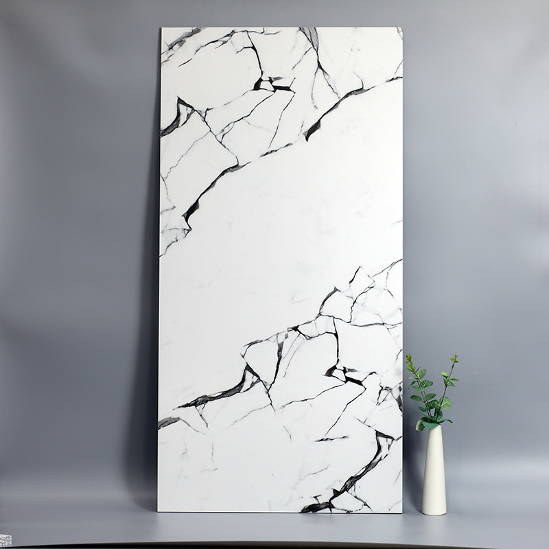 pared y baldosa modernas blancas del cuarto de baño de la casa de los 60x120cm Matt Marble Porcelain Floor Tile