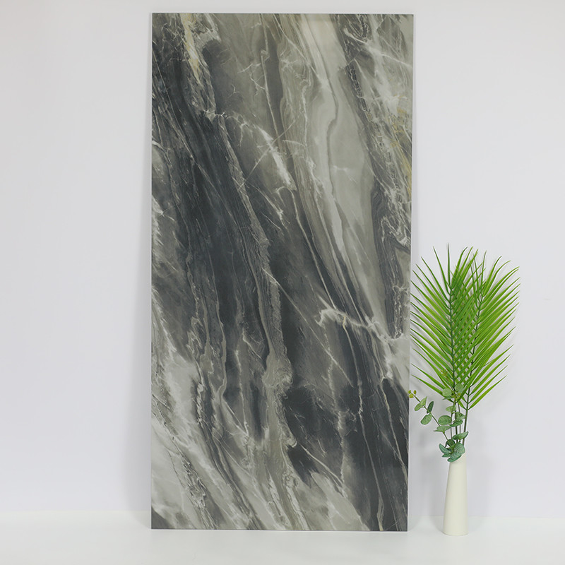 tejas del piso y de la pared del cuarto de baño de 600*1200m m Grey Marble Floor Tiles For