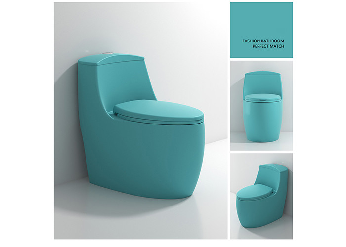 El Wc esmaltado blanco de la una pieza se dobla las mercancías sanitarias de S de la taza del inodoro de cerámica rasante de la trampa
