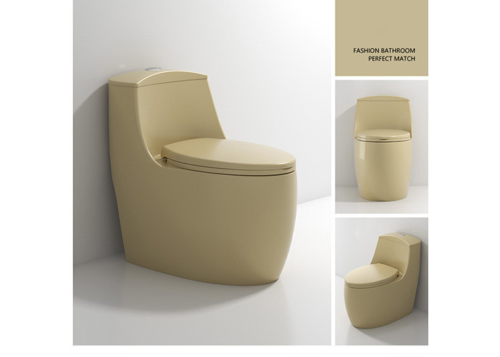 El Wc esmaltado blanco de la una pieza se dobla las mercancías sanitarias de S de la taza del inodoro de cerámica rasante de la trampa
