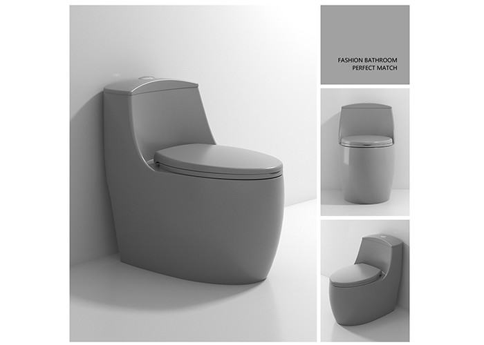 El Wc esmaltado blanco de la una pieza se dobla las mercancías sanitarias de S de la taza del inodoro de cerámica rasante de la trampa
