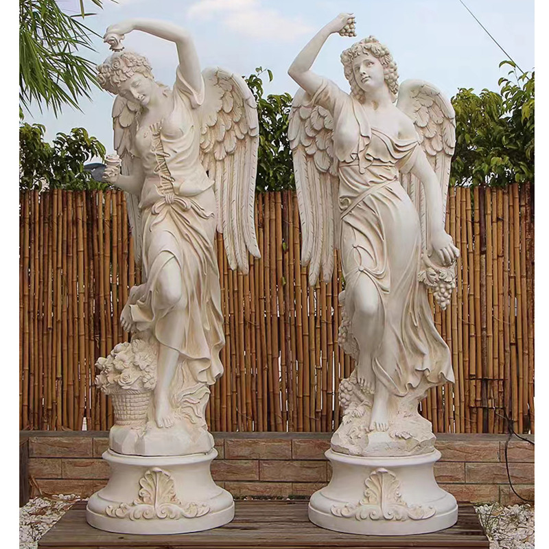 Señora al aire libre Marble Stone Sculpture de la decoración del jardín de tamaño natural