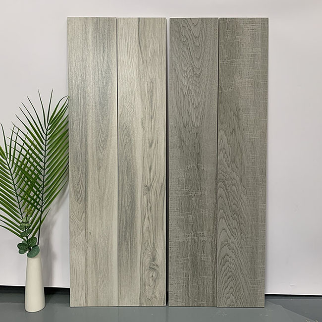 Imitación de madera sólida texturizar las baldosas rústicas de madera Matte Finished de la porcelana interior