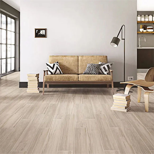 Tejas de madera de imitación del resbalón del roble anti de la superficie áspera 150*900m m para la sala de estar