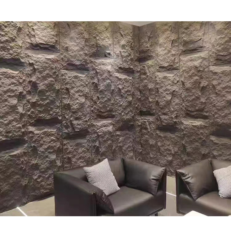 Los paneles de piedra del falso de la cultura de la PU del poliuretano revestimiento al aire libre interior artificial de la pared 3D