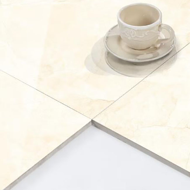 Amarillo claro pulido esmaltado teja el mármol del piso de la pared de la porcelana teja el resbalón anti 600*600m m