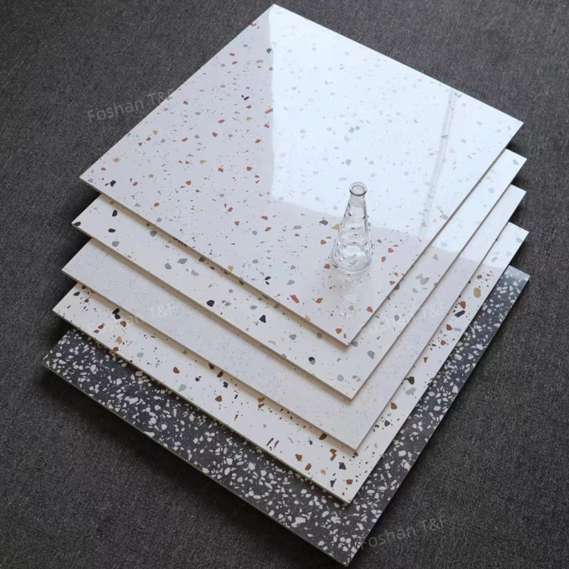 el alto lustre de los 60x60cm pulió las tejas esmaltadas del terrazo para el piso de la pared del cuarto de baño de la cocina de la sala de estar