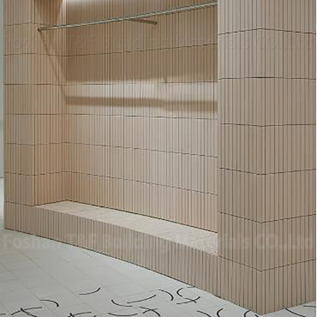 Mosaico Tienda de ropa amarillo claro Marmoles de piedra Tiles de pared de fondo comercial de banda larga