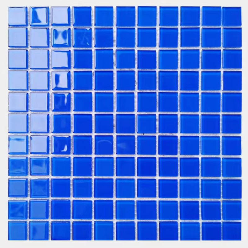teja de 300x300m m Crystal Glass Mosaic Floor Wall para la cocina Backsplash de la piscina del cuarto de baño