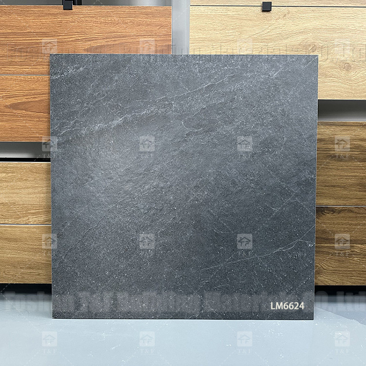 60x60mm azulejos de cerámica de mármol gris para piso y pared dormitorio azulejos de porcelana rústica