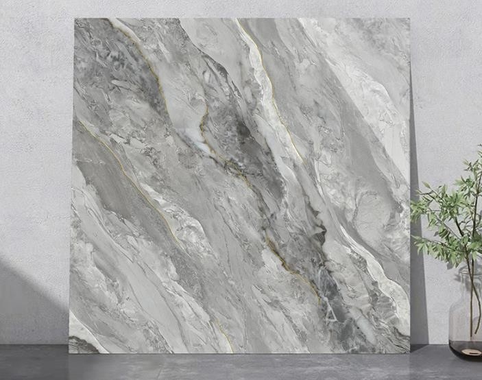Lujo de cuerpo completo de mármol alto brillante porcelana azulejos acristalados para el salón