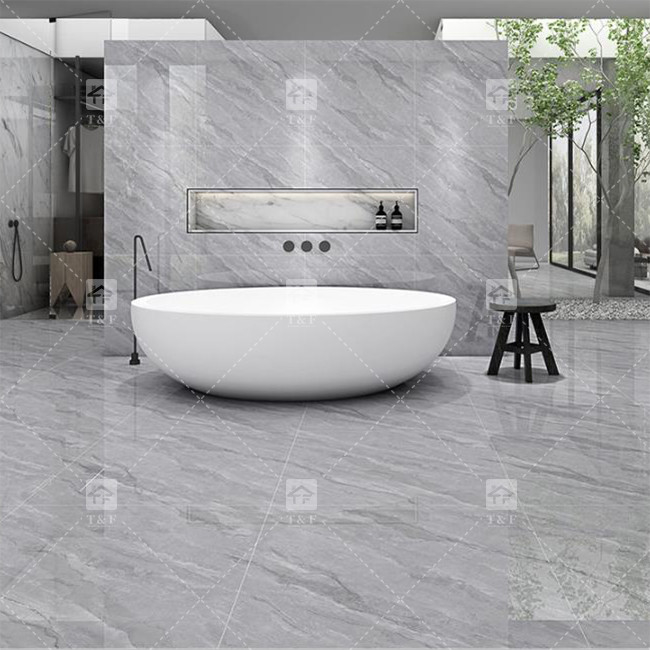 Lujo de cuerpo completo de mármol alto brillante porcelana azulejos acristalados para el salón
