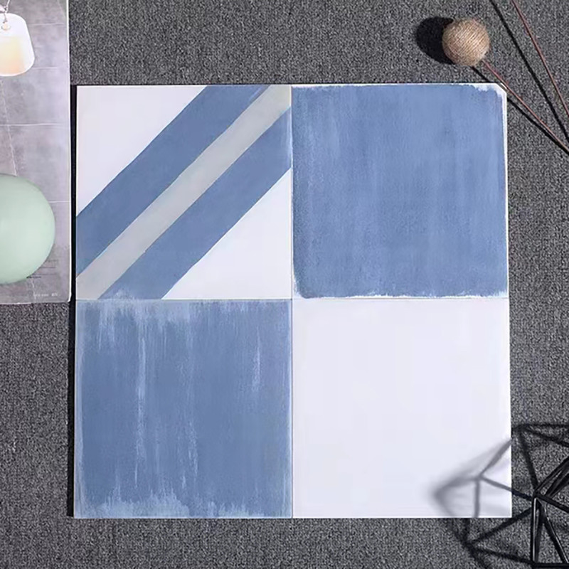 El INS nórdico diseña la porcelana esmaltada blanca negra teja 300*300m m para el piso y la pared interior