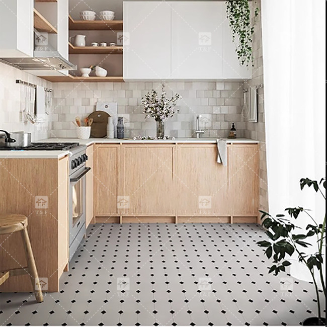Carrara clásico de piedra de mármol natural mosaico porcelana azulejos para el suelo y la pared