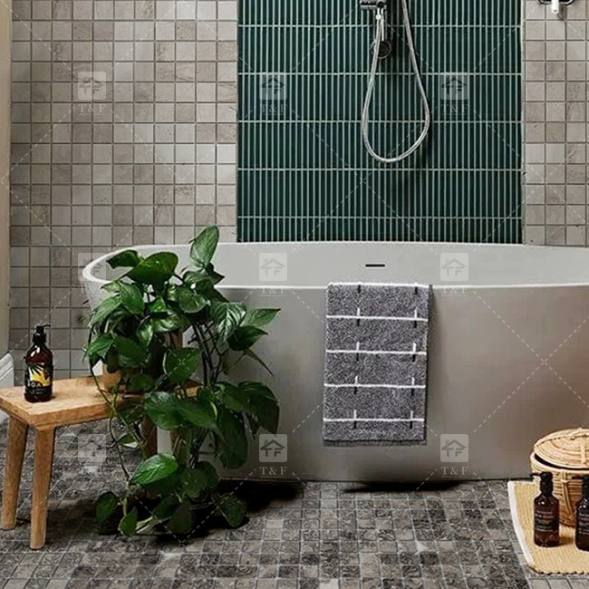 Camisetas de mosaico de piedra de mármol natural Pisos de baño Pisos de piscifactor Pisos de estanque Antiguo fondo de pared