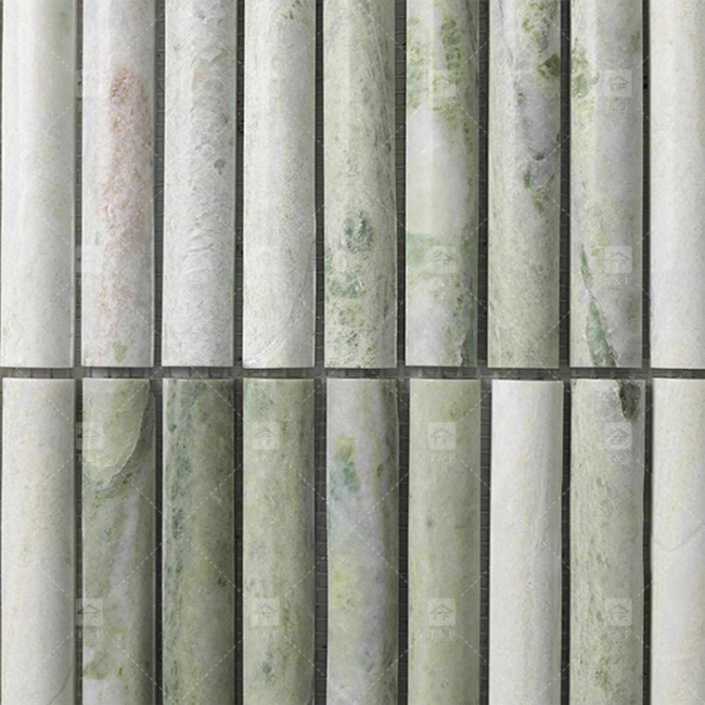 Patrón de mármol 3D de arco de banda larga mosaico de suelo de pared azulejos para TV telón de fondo cocina backsplash
