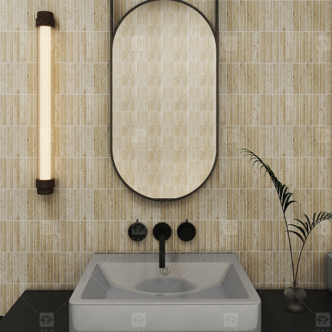 Patrón de mármol 3D de arco de banda larga mosaico de suelo de pared azulejos para TV telón de fondo cocina backsplash