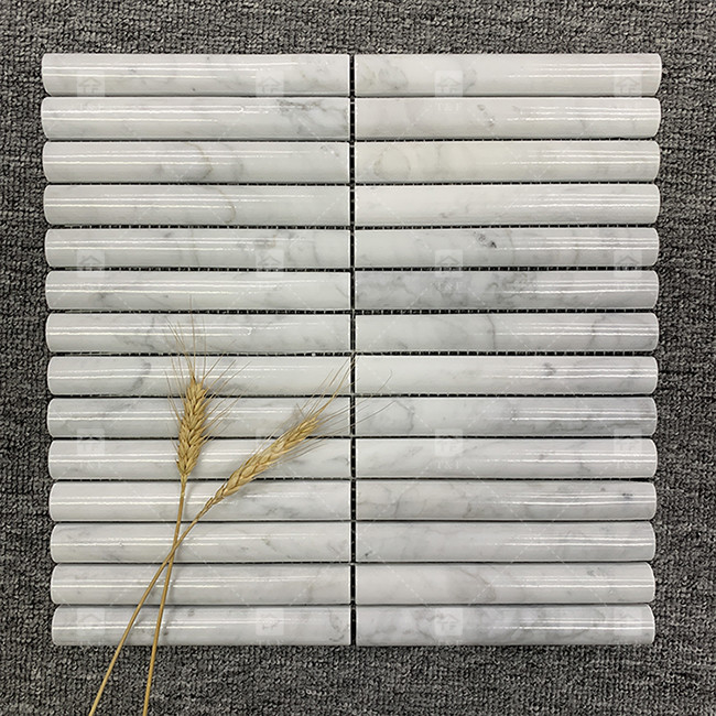 Patrón de mármol 3D de arco de banda larga mosaico de suelo de pared azulejos para TV telón de fondo cocina backsplash