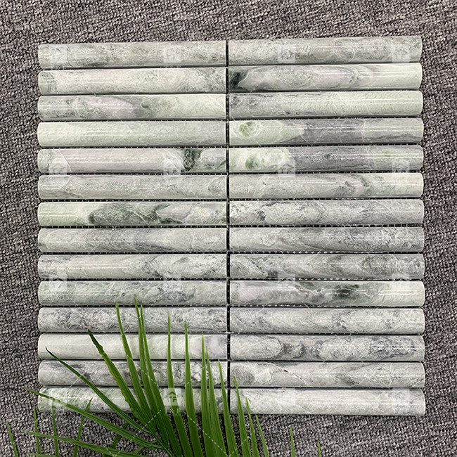 Patrón de mármol 3D de arco de banda larga mosaico de suelo de pared azulejos para TV telón de fondo cocina backsplash
