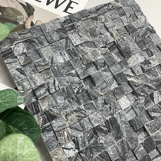 Piedra de mármol look mosaico azulejos superficie mate decorar baño cocina backsplash