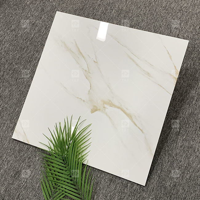 600x600mm de alto brillo pulido azulejos de vidrio para el suelo estándar azulejos de porcelana de mármol blanco