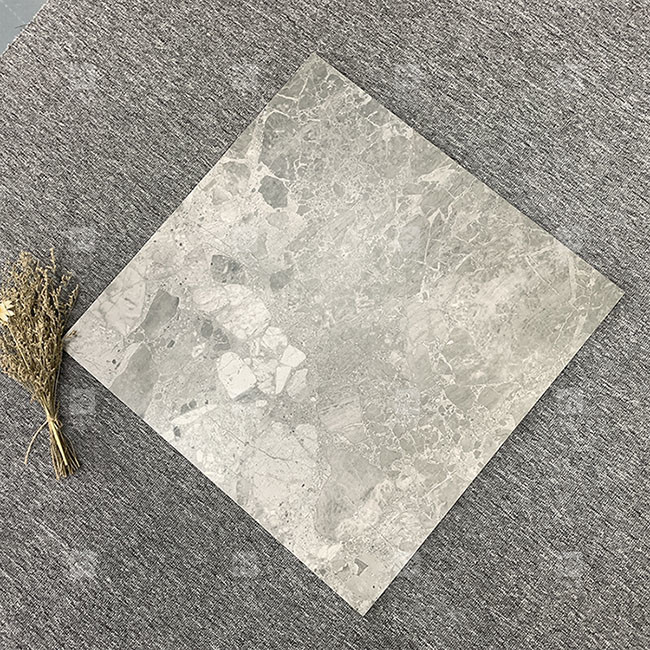 Cuadro de cuerpo completo de mármol de porcelana azulejos rústicos de color gris para el piso interior y la pared
