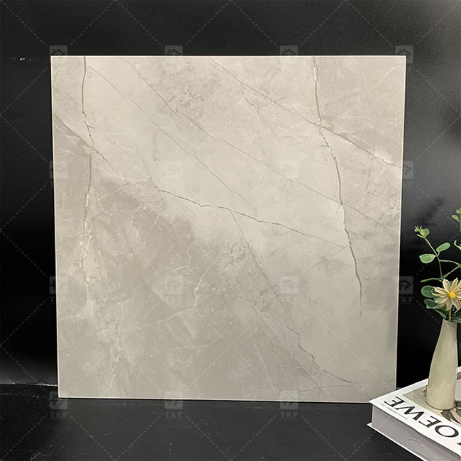Cuadro de cuerpo completo de mármol de porcelana azulejos rústicos de color gris para el piso interior y la pared
