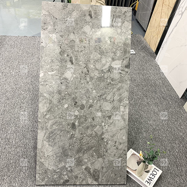 Lujo 600x1200mm Cuerpo completo brillante pulido azulejos de vidrio para el suelo azulejos de porcelana de mármol