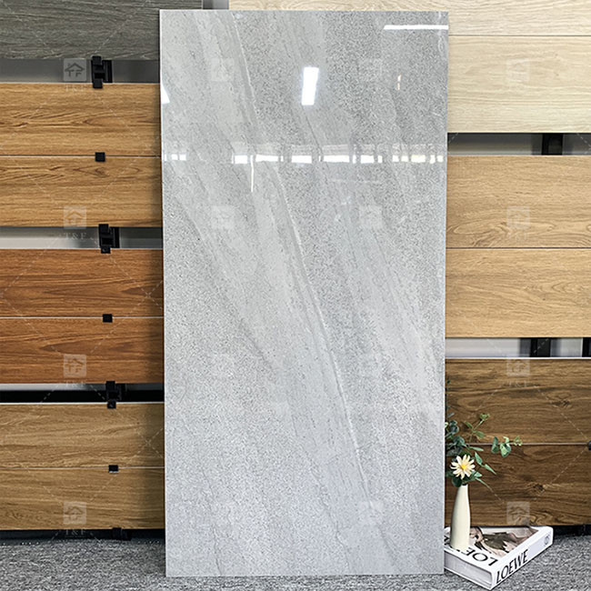Lujo 600x1200mm Cuerpo completo brillante pulido azulejos de vidrio para el suelo azulejos de porcelana de mármol