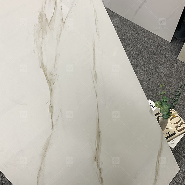 600x1200mm Carrara Blanco Brillante y Polido azulejos de vidrio para el suelo azulejos de porcelana de mármol