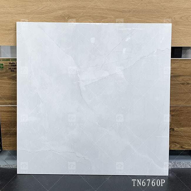 Cuerpo entero Color gris Marmol look porcelana azulejos brillantes para el suelo interior y pared