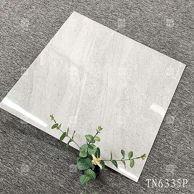 Cuerpo entero Color gris Marmol look porcelana azulejos brillantes para el suelo interior y pared