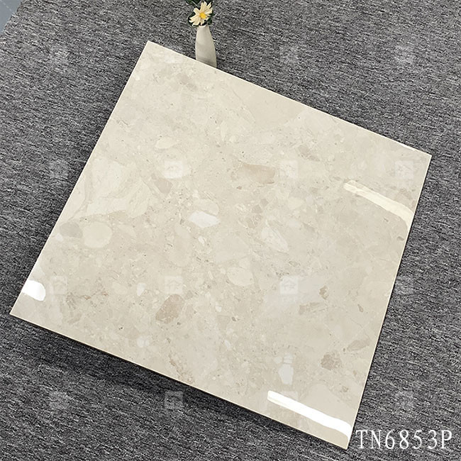Cuerpo entero Color gris Marmol look porcelana azulejos brillantes para el suelo interior y pared