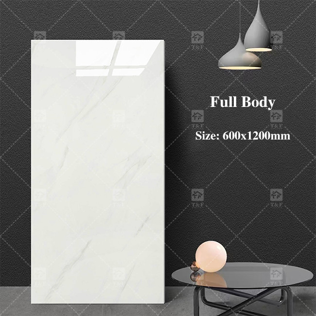 Moderno gran porcelana acristalada azulejos de mármol gris para el interior de la pared de forma cuadrada