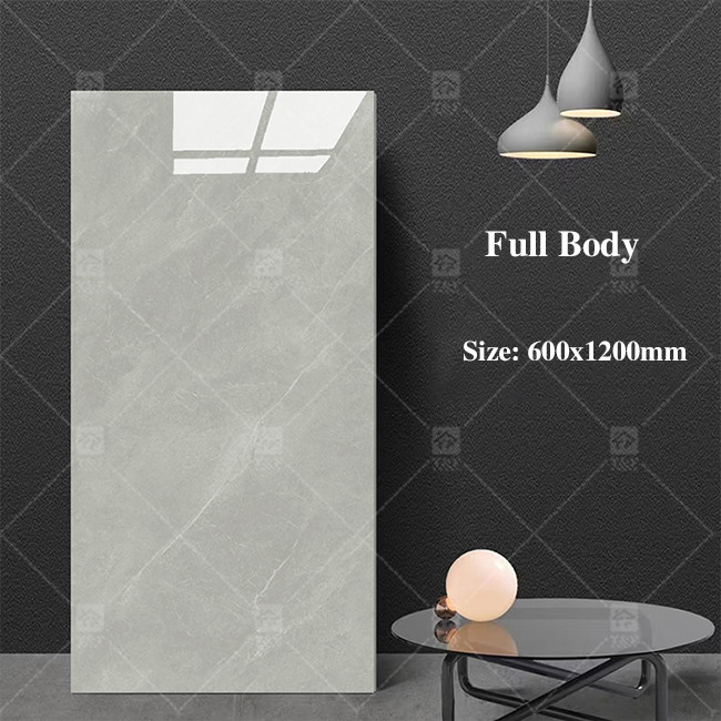 Moderno gran porcelana acristalada azulejos de mármol gris para el interior de la pared de forma cuadrada