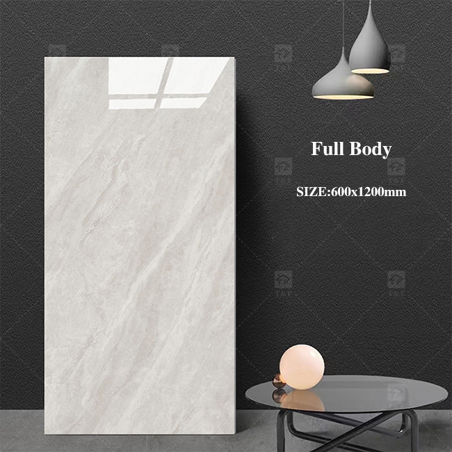 Moderno gran porcelana acristalada azulejos de mármol gris para el interior de la pared de forma cuadrada