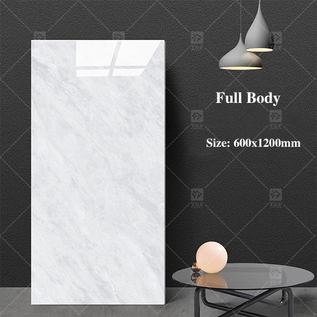 Moderno gran porcelana acristalada azulejos de mármol gris para el interior de la pared de forma cuadrada