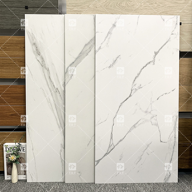 Marmol de aspecto blanco Carrelage Porcelanto pulido Rusitc porcelana cerámica azulejos de suelo