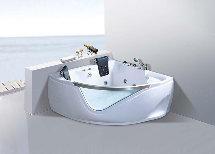 Tina de Jacuzzi del cuarto de baño de Hydromassage con la instalación de la esquina de 2 asientos