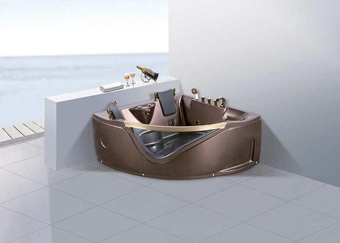 Tina de Jacuzzi del cuarto de baño de Hydromassage con la instalación de la esquina de 2 asientos