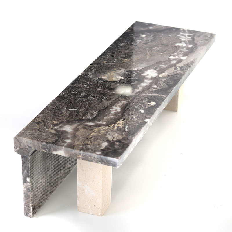 Las baldosas cerámicas de la escalera de mármol, escalera anti brillante del resbalón tejan a Grey Color oscuro