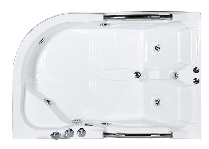 Burbuja de aire bordeada de la bañera 2 de acrílico blancos interiores de la esquina del Jacuzzi